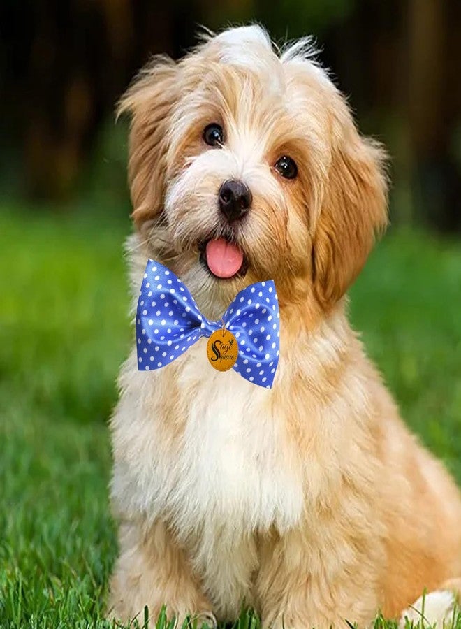 Sage Square Charming Dog Printed Bow Tie: Stylish, Comfortable, and Durable Accessory for Pet Owners & Dog Lovers - Perfect for Special Occasions, Photoshoots, Everyday Wear For Dog & Puppy(Pack Of 5) - Image 2